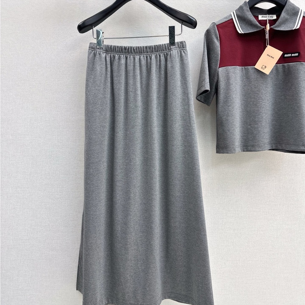 MIU MIU set Short-sleeved top + long skirt - Picture 6 of 7